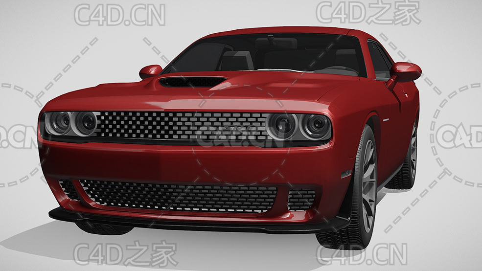 道奇挑战者地狱猫汽车2015款C4D汽车模型下载 - C4D之家 - 149.jpg