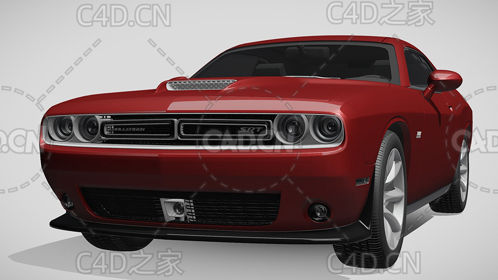 道奇挑战者汽车2015款C4D汽车模型下载 - C4D之家 - 153.jpg