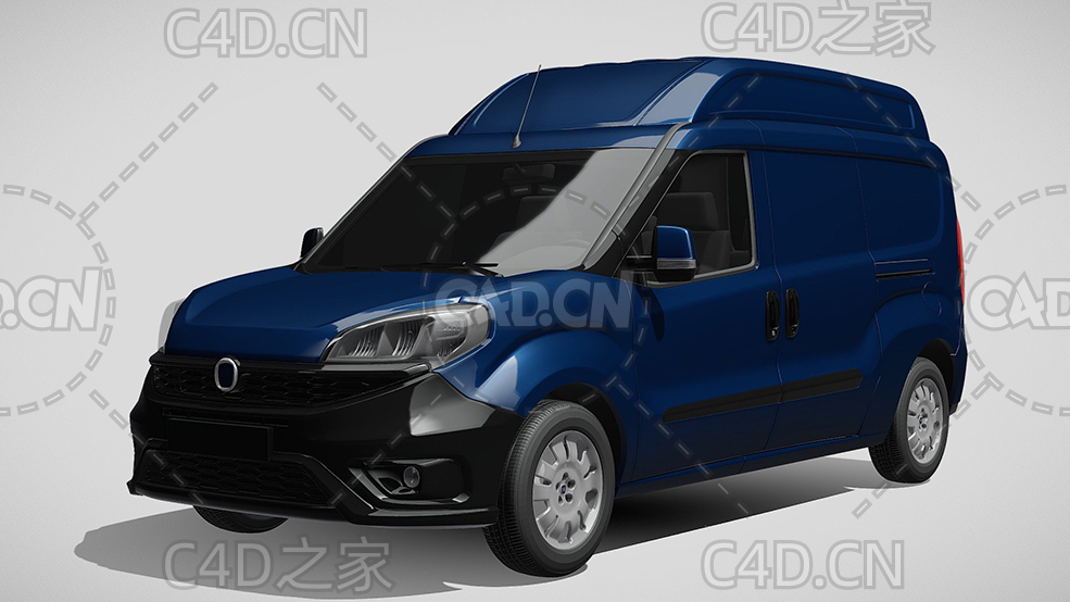 菲亚特高顶面包车2015款C4D汽车模型下载 - C4D之家 - 169.jpg