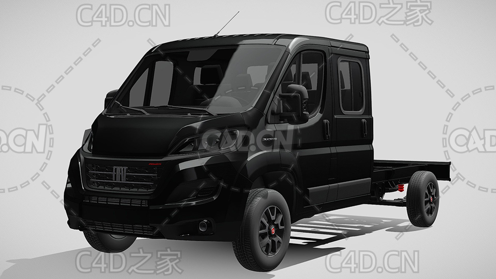 菲亚特ducato杜卡托牵引车卡车平板车货车2022款C4D汽车模型下载 - C4D之家 - 174.jpg