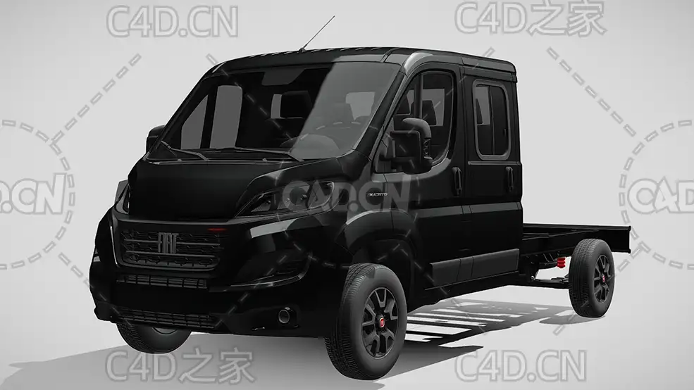 菲亚特ducato杜卡托牵引车卡车平板车货车2022款C4D汽车模型下载 - C4D之家 - 174.jpg