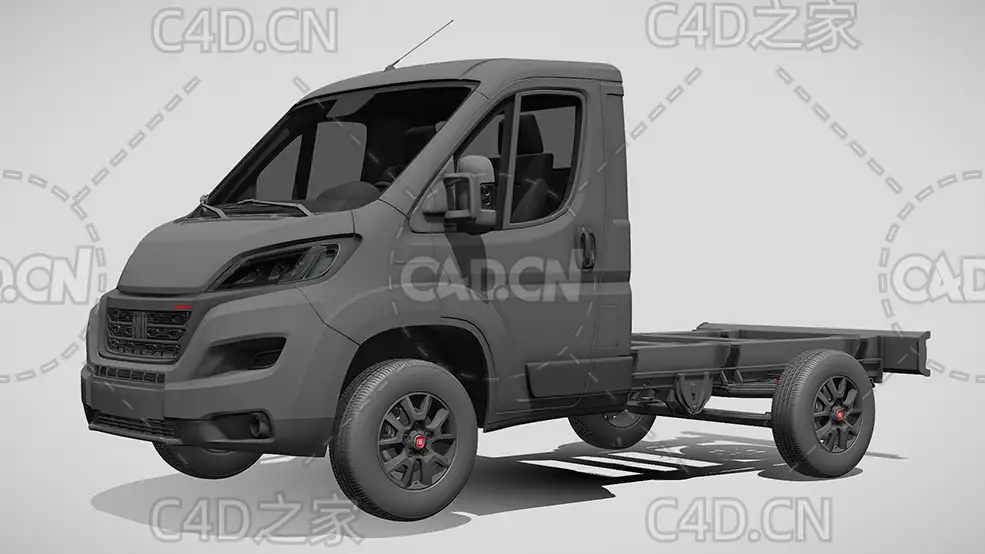 菲亚特ducato杜卡托牵引车卡车平板车货车2022款C4D汽车模型下载 - C4D之家 - 176.jpg