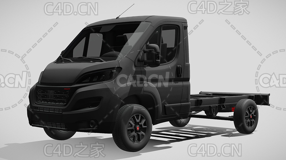 菲亚特ducato杜卡托牵引车卡车平板车货车2022款C4D汽车模型下载 - C4D之家 - 177.jpg