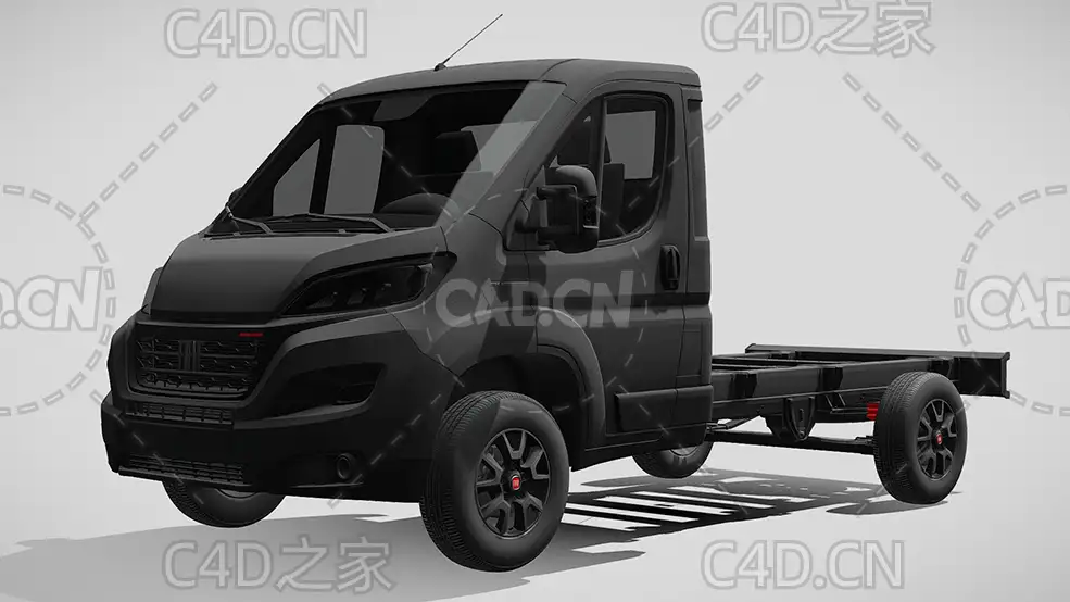 菲亚特ducato杜卡托牵引车卡车平板车货车2022款C4D汽车模型下载 - C4D之家 - 177.jpg