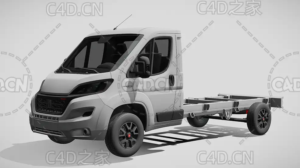 菲亚特ducato杜卡托牵引车卡车平板车货车2022款C4D汽车模型下载 - C4D之家 - 179.jpg