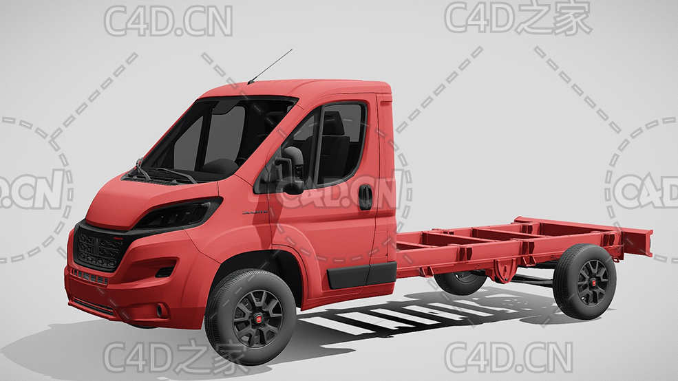 菲亚特ducato杜卡托牵引车卡车平板车货车2022款C4D汽车模型下载 - C4D之家 - 178.jpg