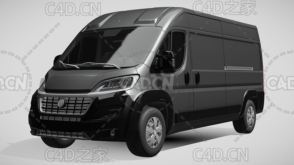 菲亚特汽车ducato封闭式货车面包车2014款C4D汽车模型下载 - C4D之家 - 186.jpg