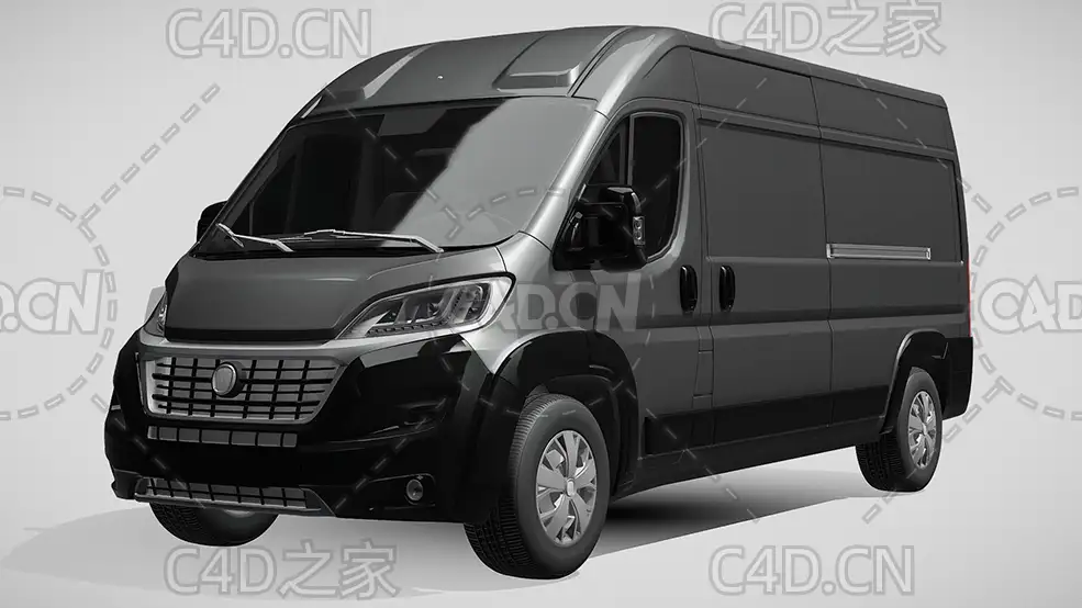 菲亚特汽车ducato封闭式货车面包车2014款C4D汽车模型下载 - C4D之家 - 186.jpg