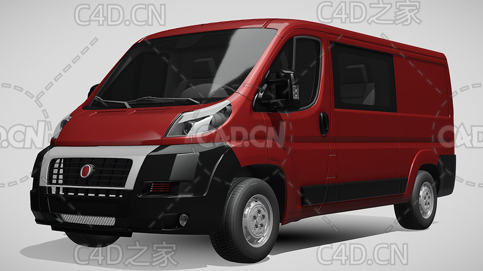 菲亚特ducato杜卡托面包车货车2006-2014款C4D汽车模型下载 - C4D之家 - 182.jpg