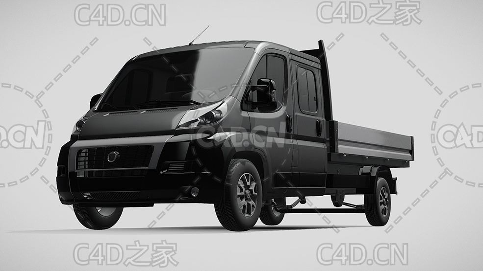 菲亚特汽车ducato卡车货车运输汽车2014款C4D汽车模型下载 - C4D之家 - 183.jpg