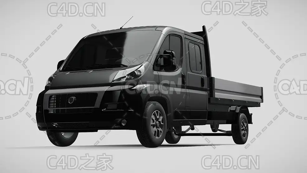 菲亚特汽车ducato卡车货车运输汽车2014款C4D汽车模型下载 - C4D之家 - 183.jpg