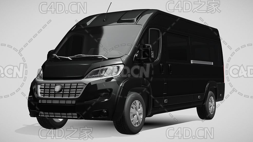 菲亚特汽车ducato小巴车微面汽车2014款C4D汽车模型下载 - C4D之家 - 185.jpg