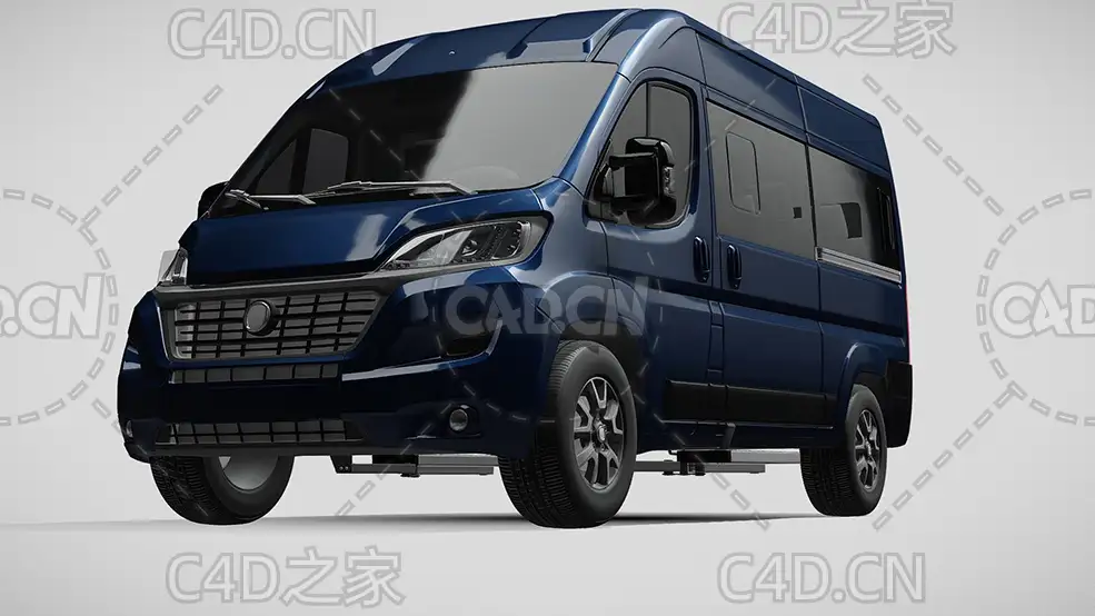 菲亚特汽车ducato杜卡托面包车2014款C4D汽车模型下载 - C4D之家 - 187.jpg