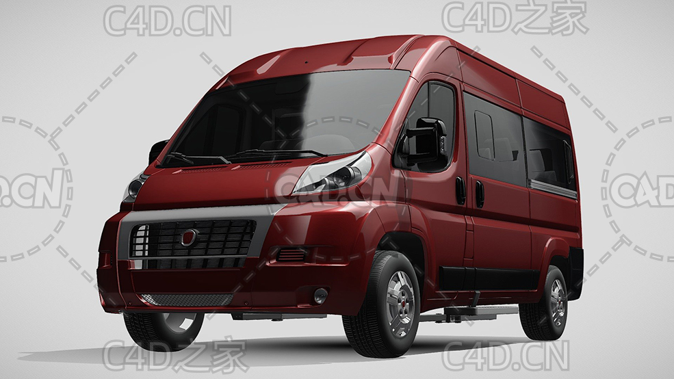 菲亚特汽车ducato杜卡托面包车2006-2014款C4D汽车模型下载 - C4D之家 - 188.jpg