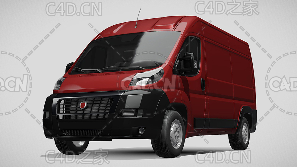 菲亚特汽车ducato杜卡托面包车2006-2014款C4D汽车模型下载 - C4D之家 - 194.jpg