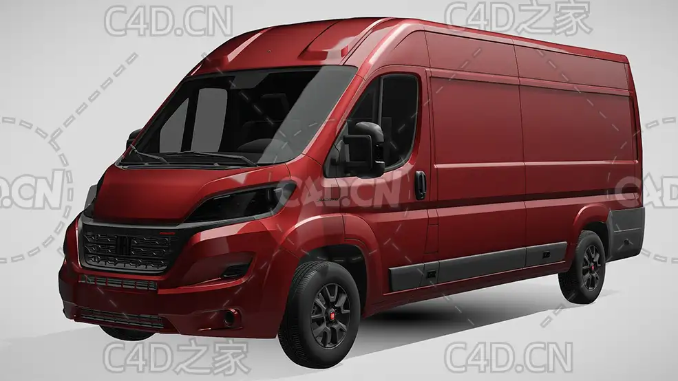 菲亚特汽车ducato杜卡托面包车2022款C4D汽车模型下载 - C4D之家 - 200.jpg