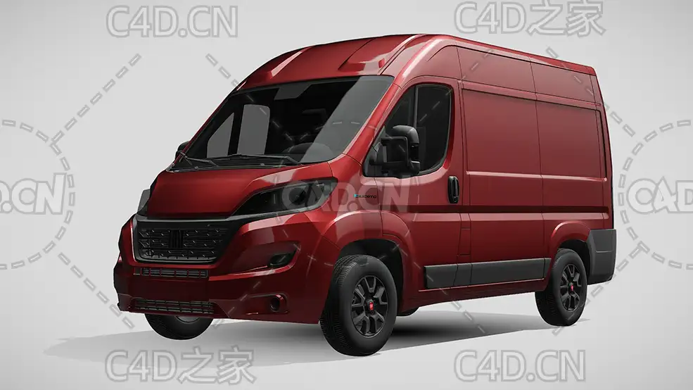 菲亚特汽车ducato杜卡托面包车2022款C4D汽车模型下载