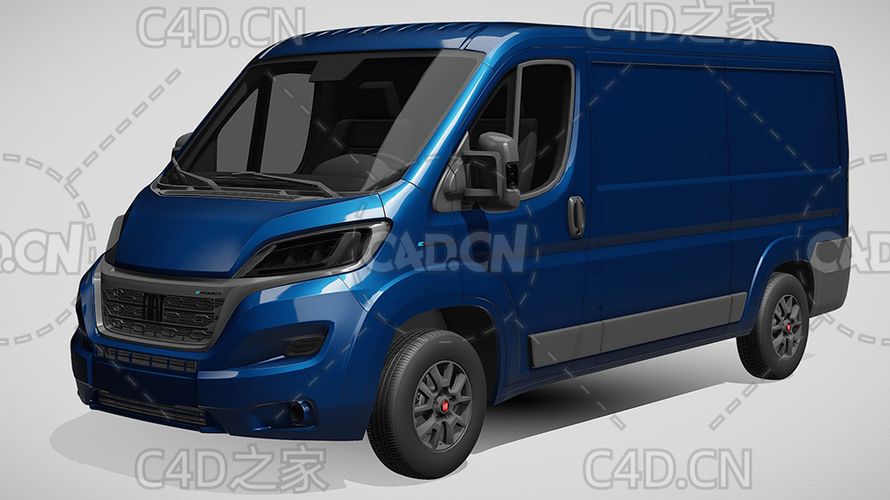 菲亚特汽车ducato杜卡托面包车2022款C4D汽车模型下载 - C4D之家 - 206.jpg