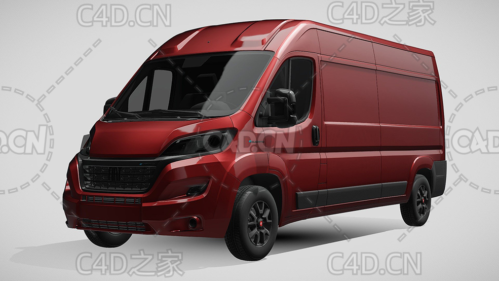 菲亚特汽车ducato杜卡托面包车2022款C4D汽车模型下载 - C4D之家 - 208.jpg
