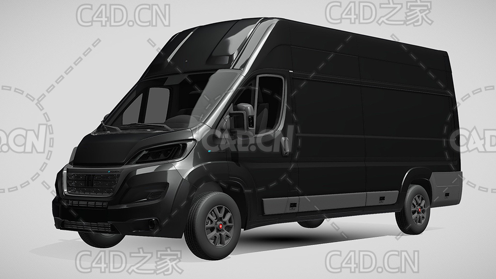 菲亚特汽车ducato杜卡托面包车2022款C4D汽车模型下载