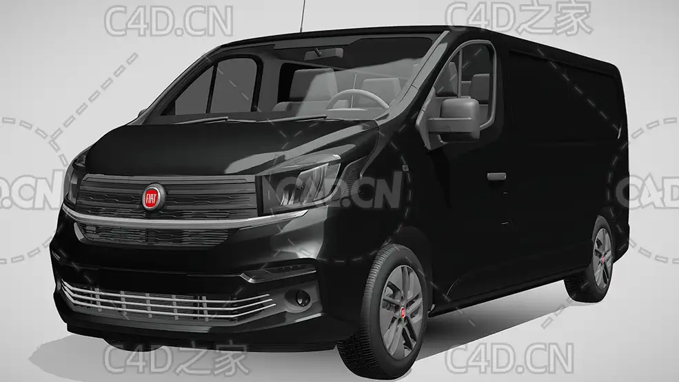 菲亚特汽车Talento面包车2017款C4D汽车模型下载