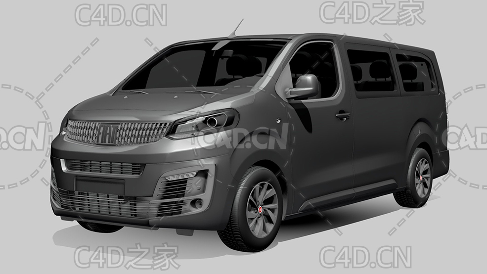 菲亚特汽车ulysse面包车2022款C4D汽车模型下载 - C4D之家 - 224.jpg