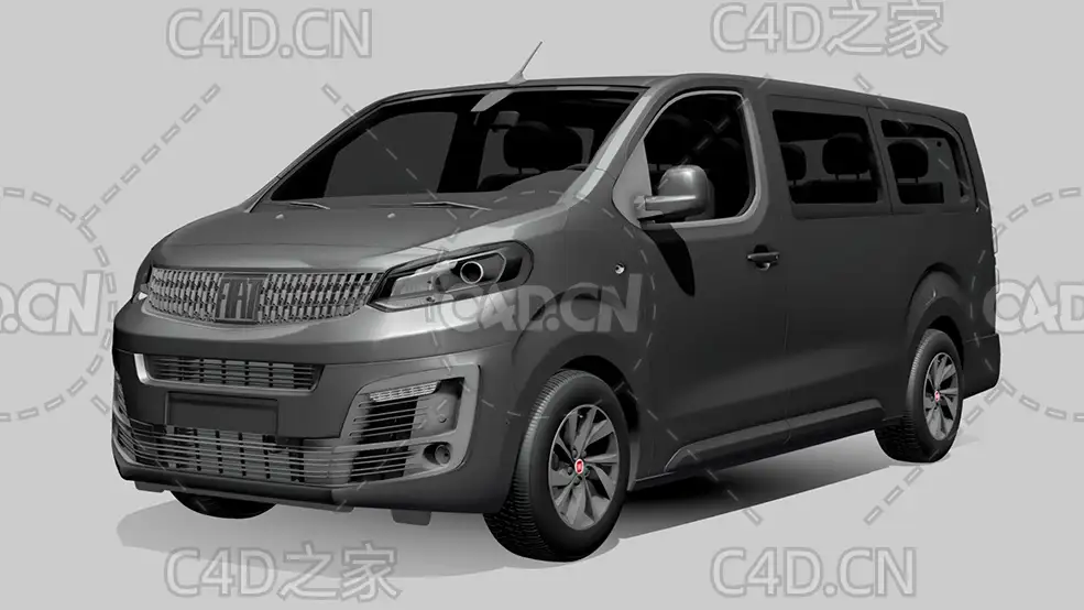 菲亚特汽车ulysse面包车2022款C4D汽车模型下载 - C4D之家 - 224.jpg