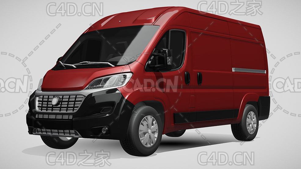 菲亚特汽车面包车2014款C4D汽车模型下载 - C4D之家 - 226.jpg