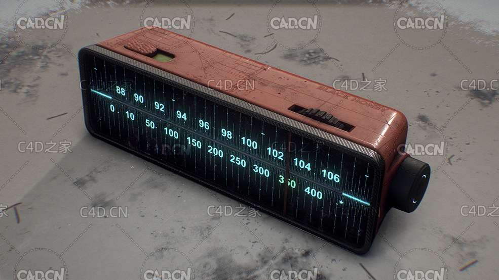 复古收音机C4D模型radio black honey - C4D之家 - 66.jpg