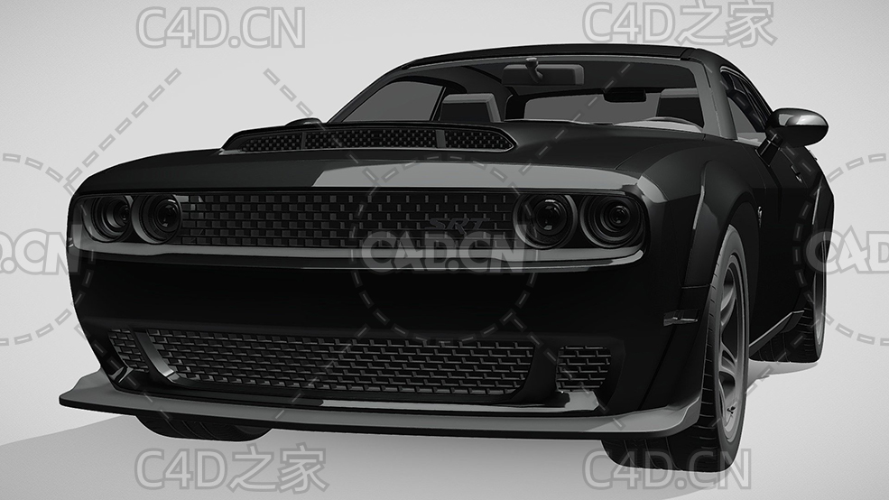 轩尼诗道奇挑战者恶魔汽车2019款C4D汽车模型下载 - C4D之家 - 264.jpg