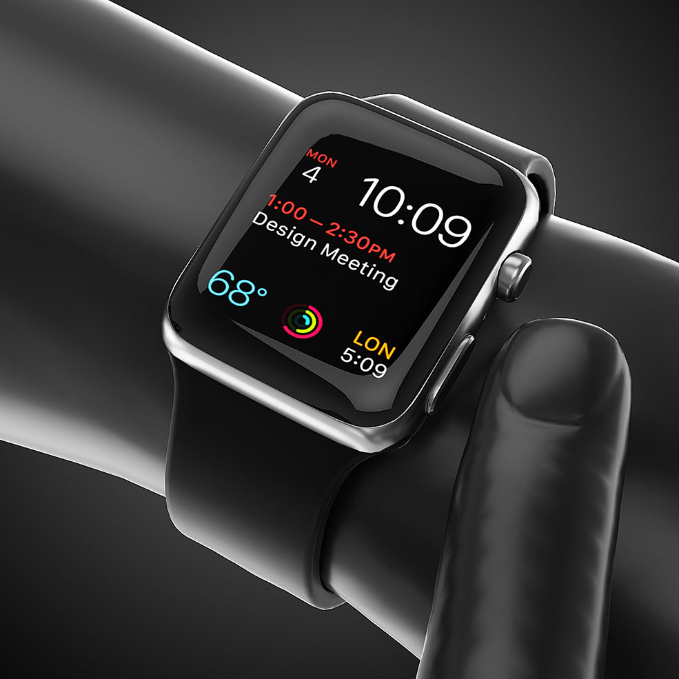TVART轻松学习C4D苹果手表Apple iWatch C4D OCTANE建模渲染案例中文视频教程
