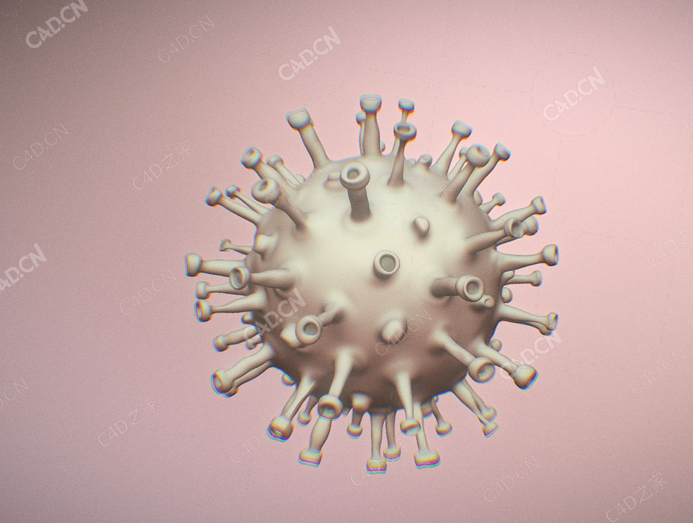 新冠病毒C4D模型Corona-Virus - C4D之家 - 73.jpg