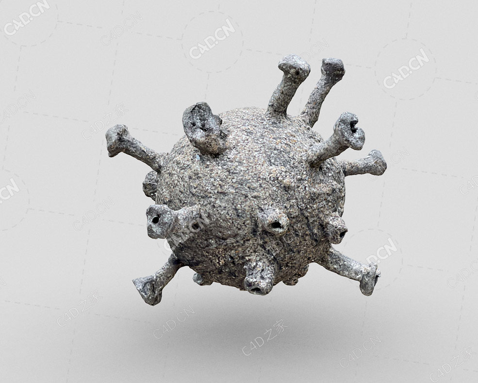 石化病毒雕塑virus sculpture - C4D之家 - 74.jpg