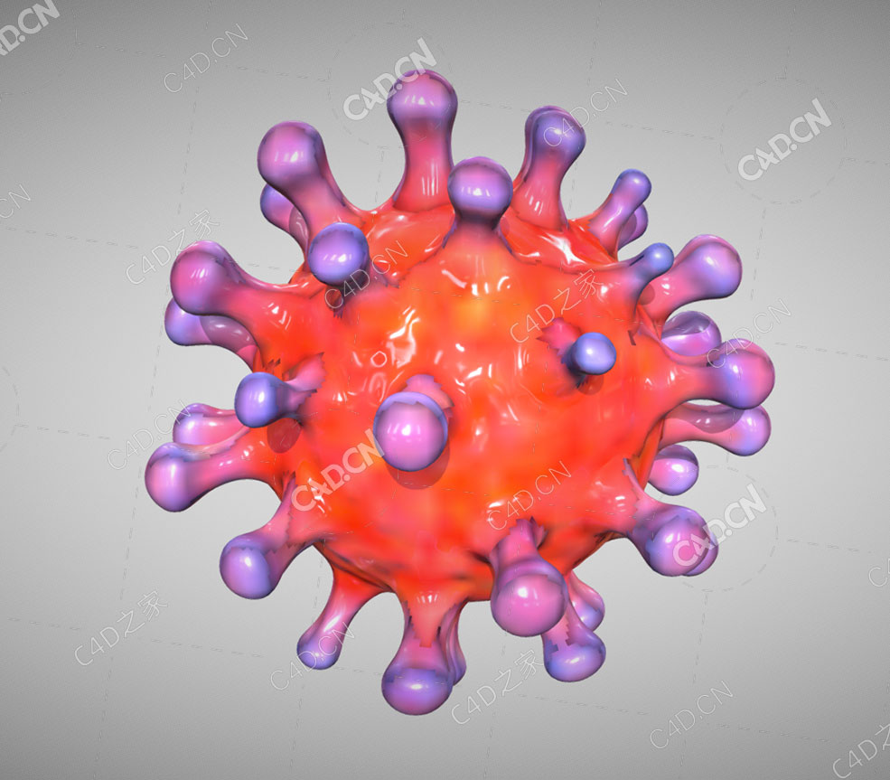 冠状病毒球体毒株模型Corona