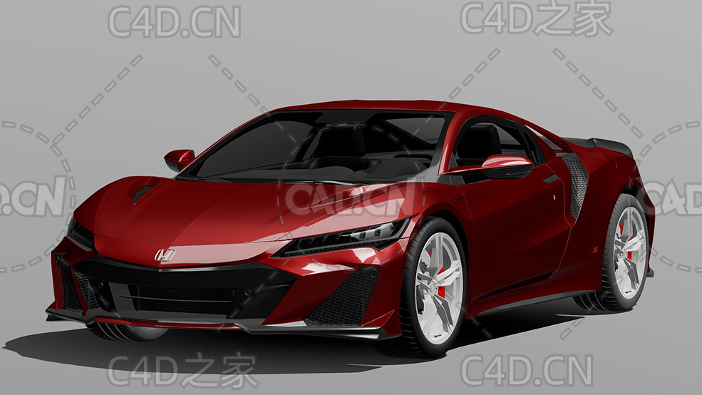 本田跑车2022款C4D汽车模型下载 - C4D之家 - 278.jpg