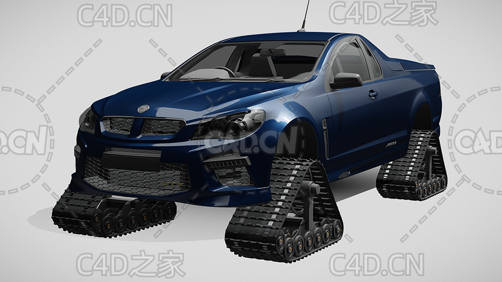 霍顿汽车履带式皮卡车2017款C4D汽车模型下载 - C4D之家 - 287.jpg