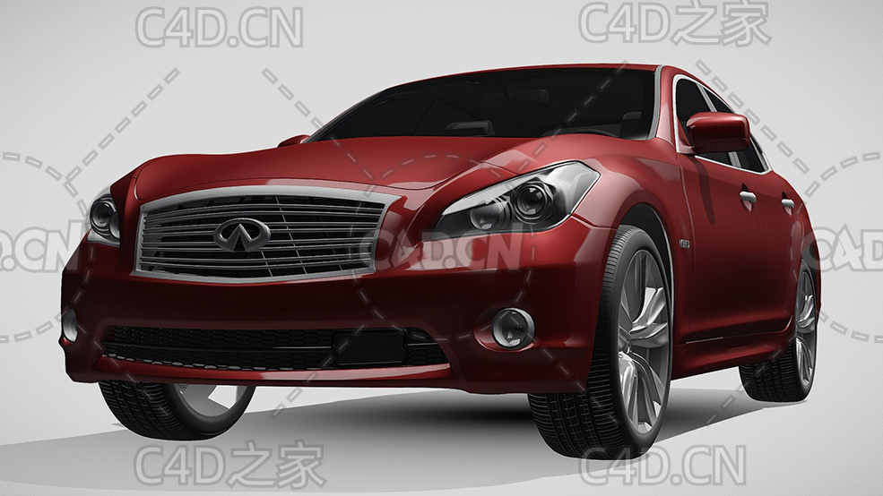 英菲尼迪q70混合动力新能源汽车2014款C4D汽车模型下载 - C4D之家 - 307.jpg