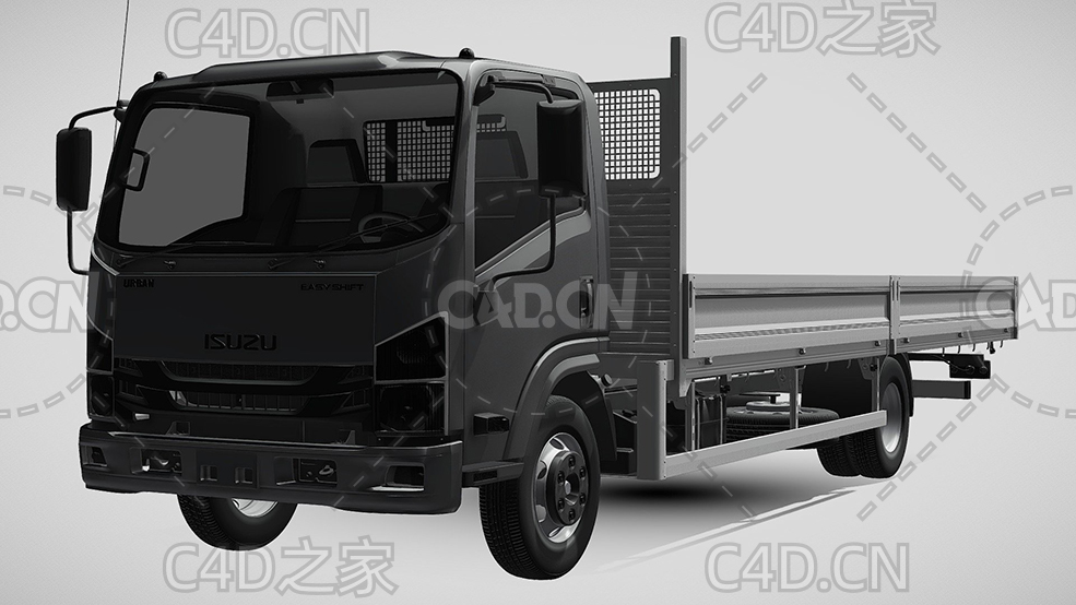 五十铃精灵卡车货车运输汽车2021款C4D汽车模型下载 - C4D之家 - 310.jpg