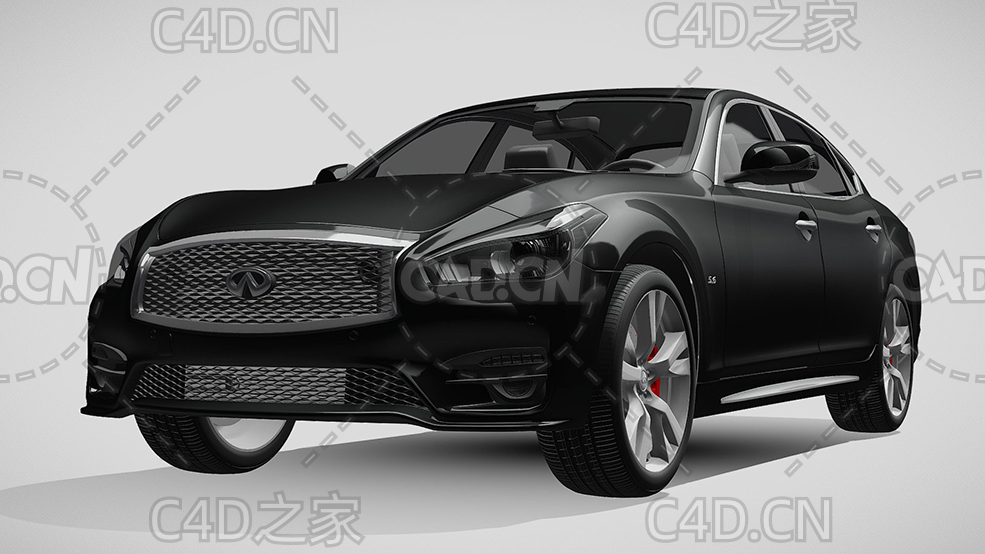 英菲尼迪q70长轴距汽车2018款C4D汽车模型下载 - C4D之家 - 308.jpg
