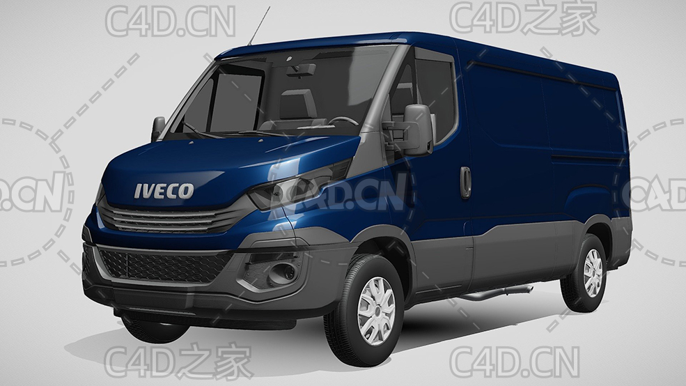 依维柯封闭式面包车货车2017款C4D汽车模型下载 - C4D之家 - 318.jpg