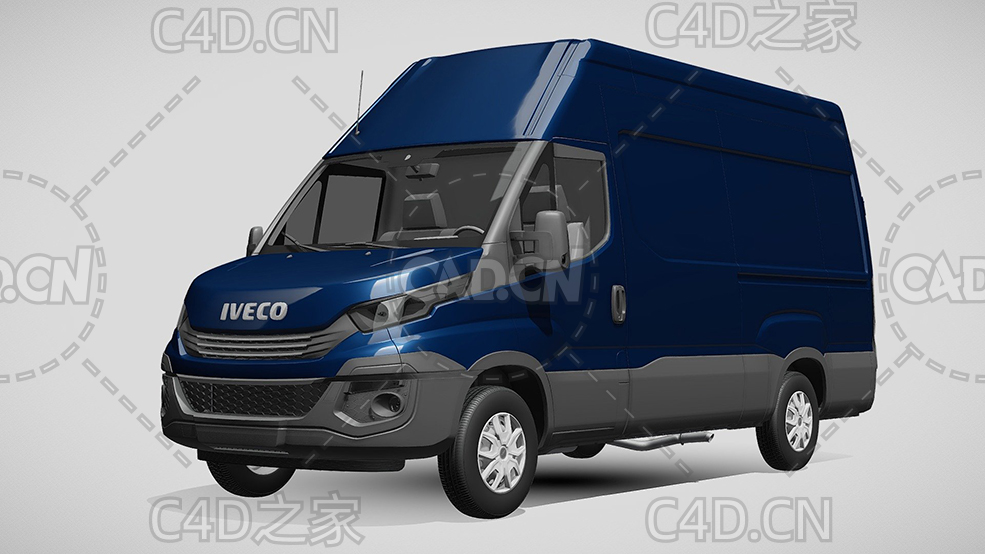 依维柯封闭式面包车货车2017款C4D汽车模型下载 - C4D之家 - 321.jpg