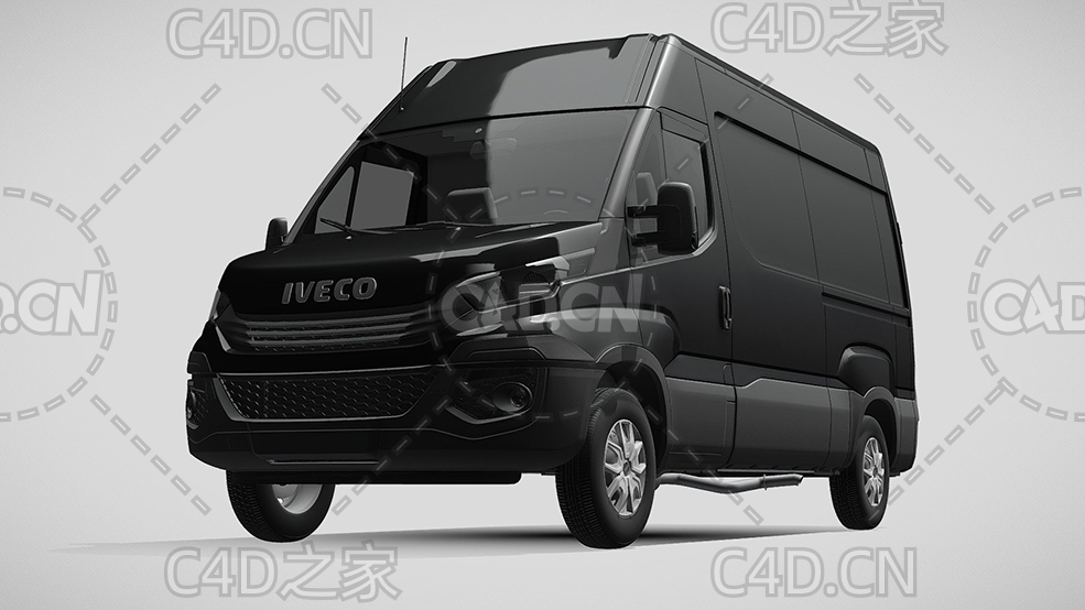 依维柯封闭式面包车货车2017款C4D汽车模型下载 - C4D之家 - 319.jpg