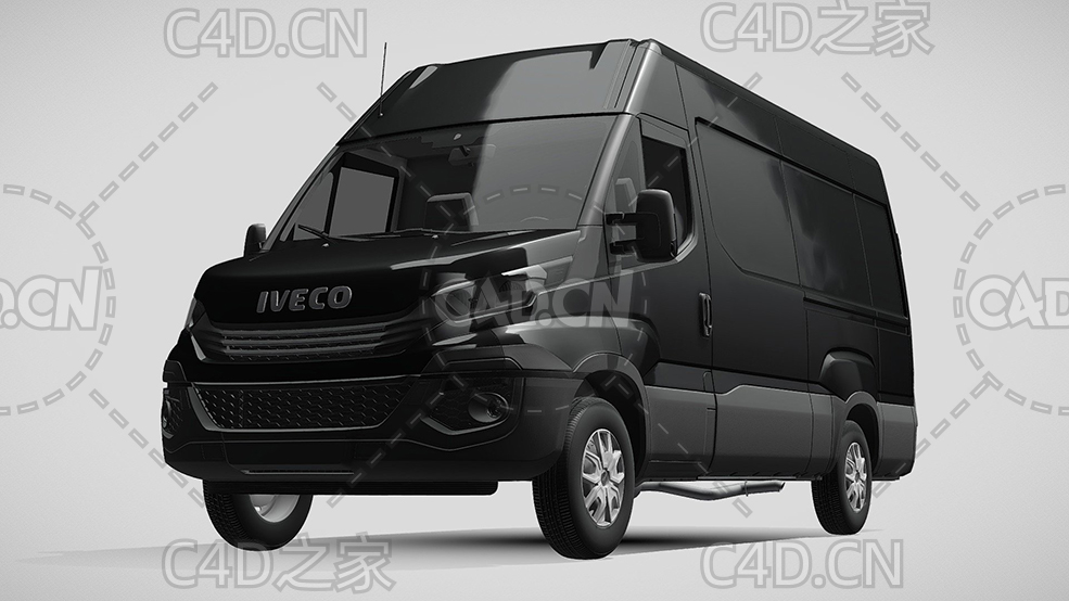 依维柯封闭式面包车货车2017款C4D汽车模型下载 - C4D之家 - 320.jpg