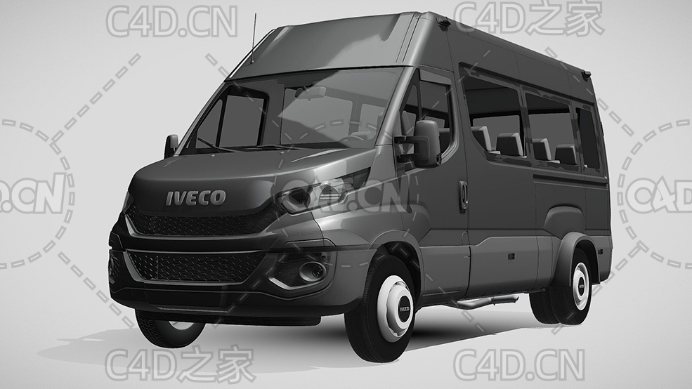 依维柯客车小巴商务车2014-2016款C4D汽车模型下载 - C4D之家 - 328.jpg
