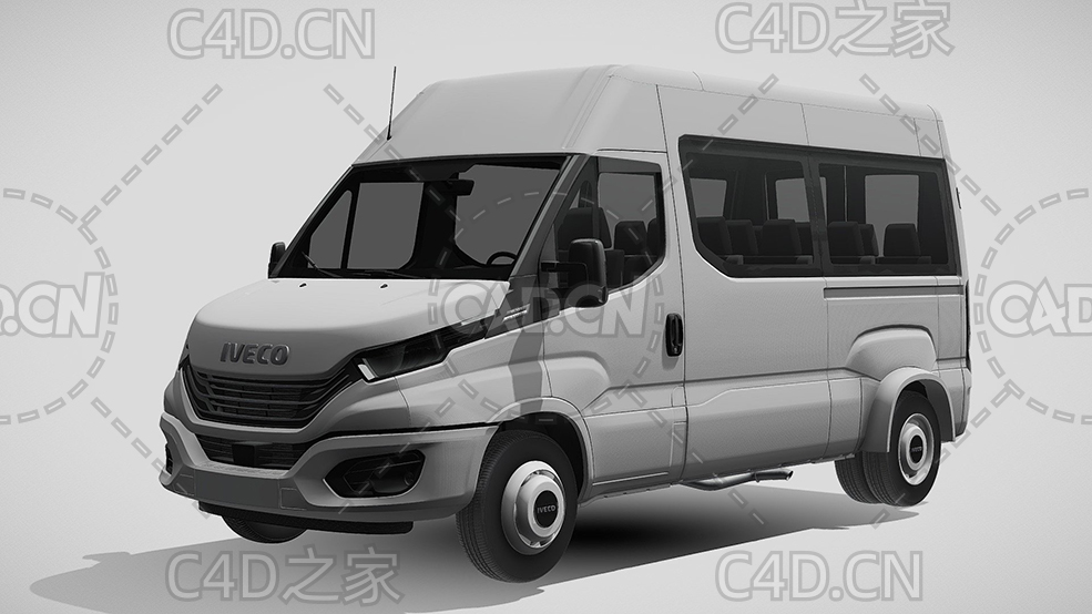 依维柯客车小巴商务车2022款C4D汽车模型下载 - C4D之家 - 327.jpg