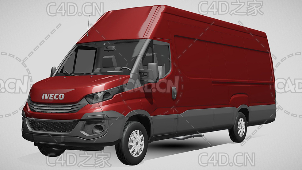 依维柯封闭式面包车货车2017款C4D汽车模型下载 - C4D之家 - 324.jpg