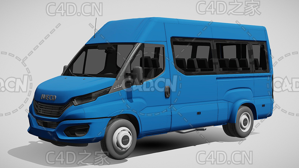 依维柯客车小巴商务车2022款C4D汽车模型下载 - C4D之家 - 330.jpg
