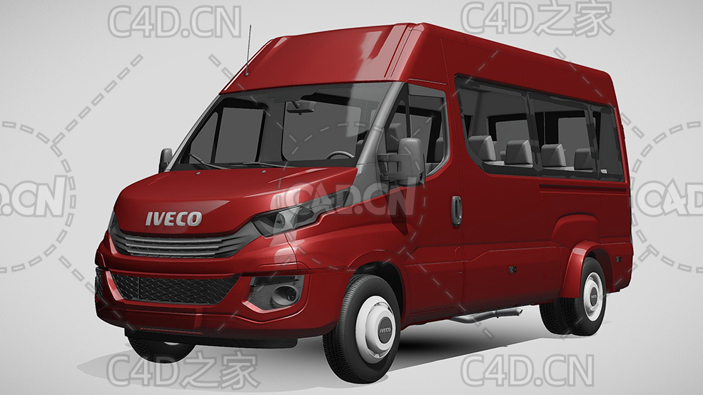 依维柯客车小巴商务车2017款C4D汽车模型下载 - C4D之家 - 329.jpg