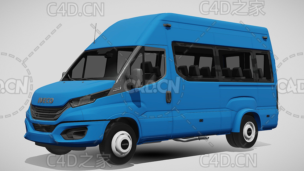 依维柯客车小巴商务车2022款C4D汽车模型下载 - C4D之家 - 332.jpg