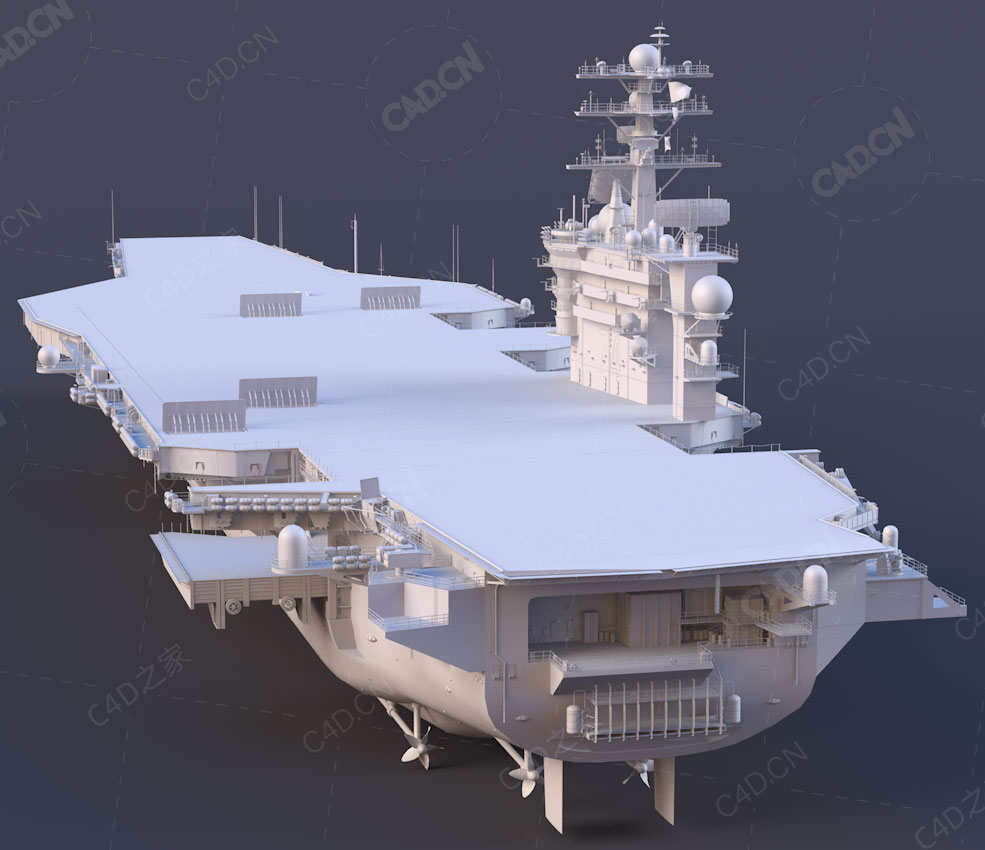 斯坦尼斯号航空母舰USS_John_C_Stennis_CVN-74 - C4D之家 - 1.jpg